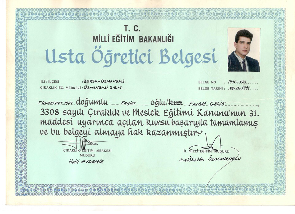 Mesleki yeterlilik belgesi